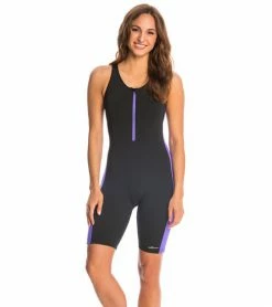 Swimwear Dolfin Aquashape Zip-Front One Piece Aquatard