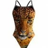 Q Swimwear Cheetah Sunback Tank