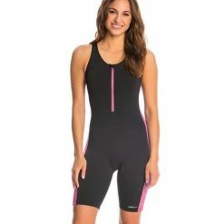 Swimwear Dolfin Aquashape Zip-Front One Piece Aquatard
