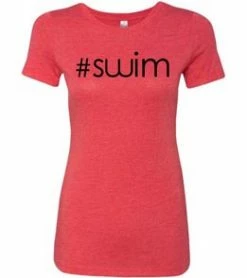 MI Sports #Swim Ladies Tri Blend Tee Clothing