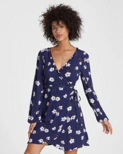 Billabong Ruffled Wrap Dress Dresses