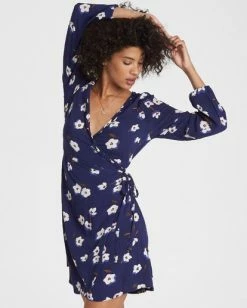 Billabong Ruffled Wrap Dress Dresses