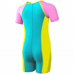 TYR Girls Solid Thermal Suit- Blue/Pink/Yellow Babies & Toddlers