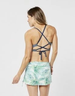 Missy Swimwear Carve Hoku Swim Skirt- White Palms 7 Missy Swimwear Carve Hoku Swim Skirt- White Palms