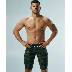 MI Sports TYR Men’s Venzo Camo High Waist Jammer Swimsuit Swimwear