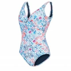 Dolfin Aquatic Fitness Aquashape Women's Almafi Moderate Ruched Front One Piece Swimsuit